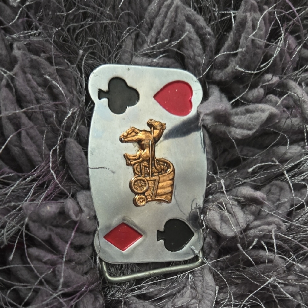 Silver and Gold Playing Card Money Clip